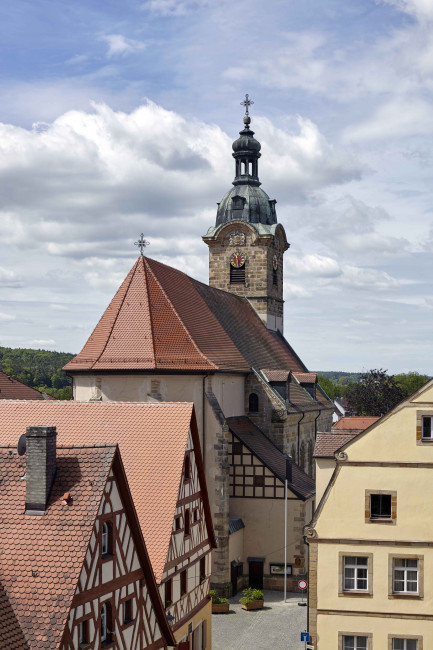 Blick auf die Stadtkirche Hersbruck