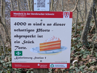 Schild mit Torte