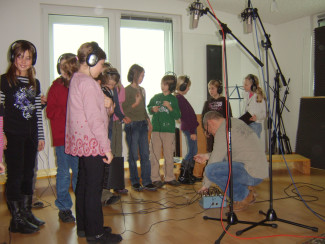CD Aufnahme mit den Kindern