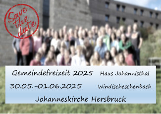 save the date Gemeindefreizeit