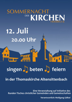 Plakat für die Sommernacht