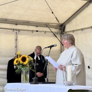 Pastoralreferentin Ursula Clasen bei den Fürbitten